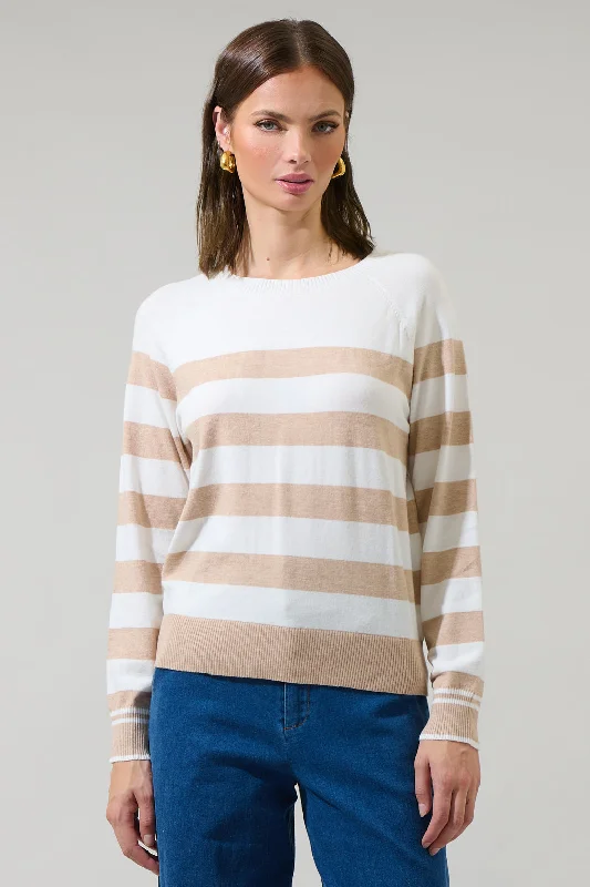 Macy Hill Color Block Striped Sweater