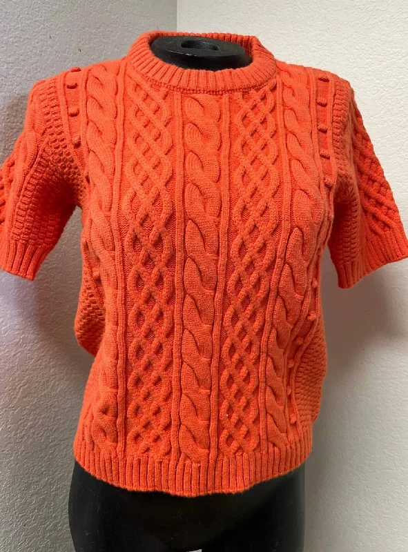 Yasmin Cableknit Sweater in Orange