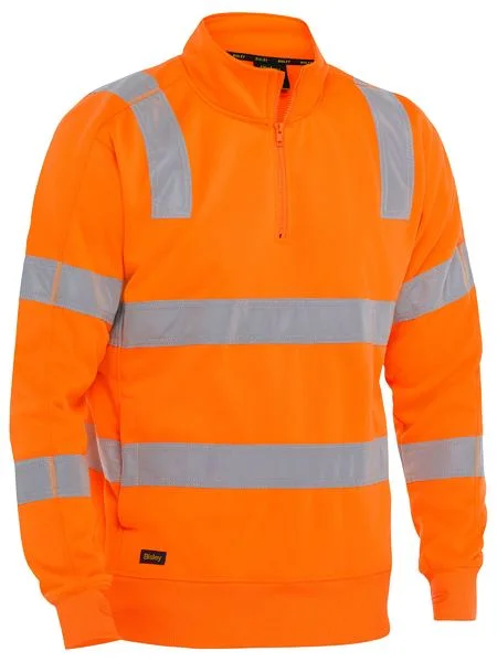 Bisley Taped Hi Vis 1/4 Zip Pullover (BK6814T)