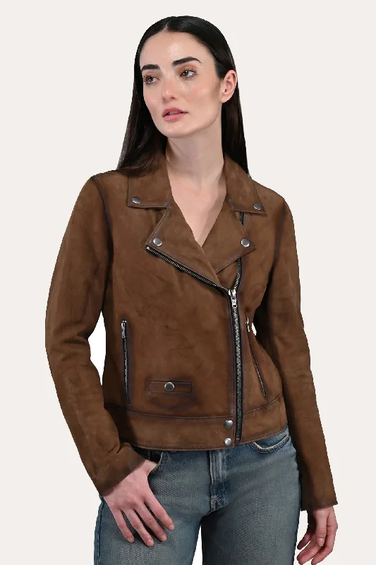 Frye Dark Taupe Biker Jacket