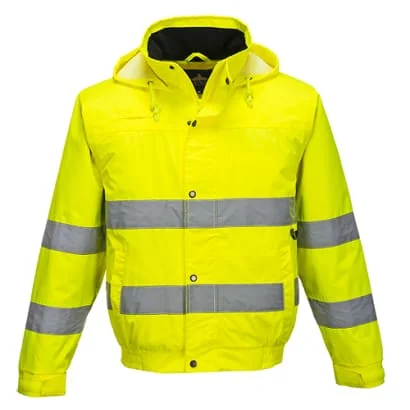 Hi Vis Lightweight Waterproof Bomber Jacket Portwest S161