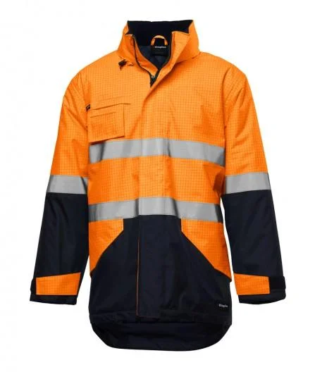 King Gee Hi-Vis Anti Static Waterproof Reflective Work Jacket (K55035)