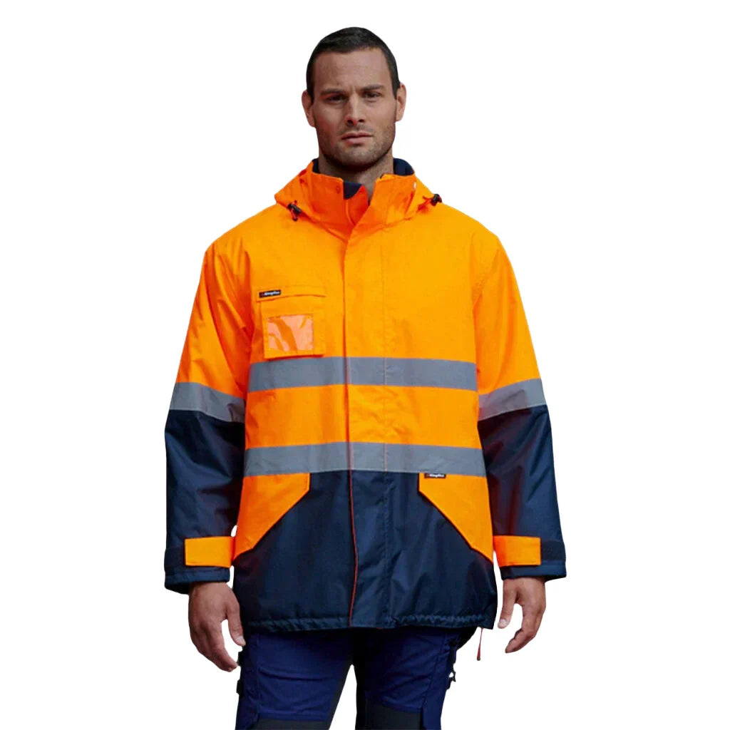 King Gee Originals Waterproof Hi-Vis Reflective Lightweight Jacket (K55200)