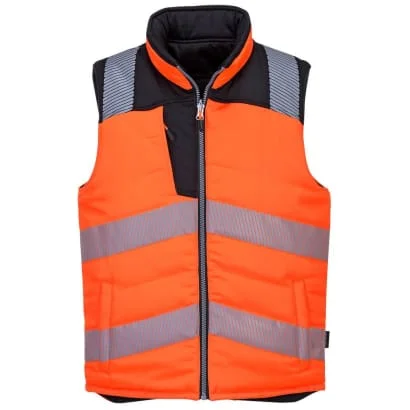 PW3 Segmented Hi Vis Bodywarmer/ Gilet Class 2-RIS 3279 Portwest PW374