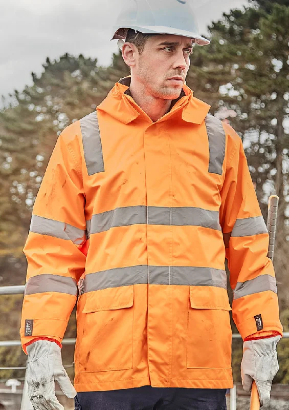 Syzmik Unisex Hi Vis VIC Rail 4 In 1 Waterproof Jacket (ZJ580)