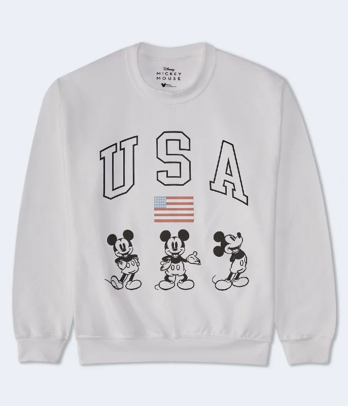 Aeropostale Mickey Mouse Usa Crew Sweatshirt