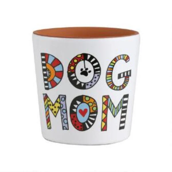 Our Name Is Mud Cuppa Doodles Dog Mom Planter