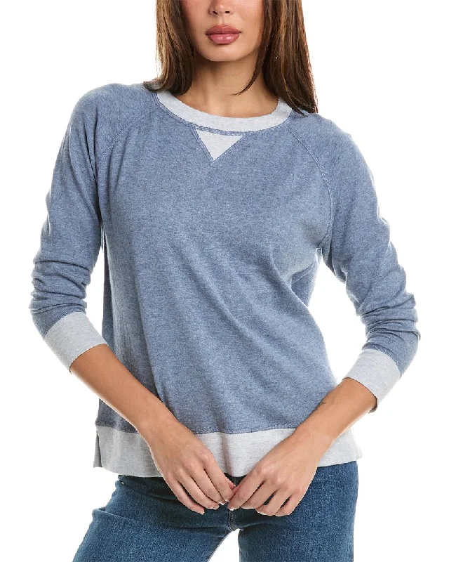 Forte Cashmere Contrast Trim Cashmere-Blend Sweatshirt