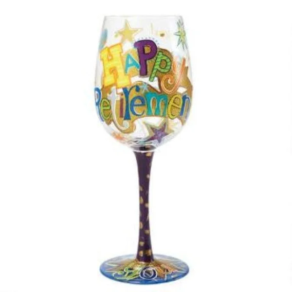 Lolita Happy Retirement Wine Glass