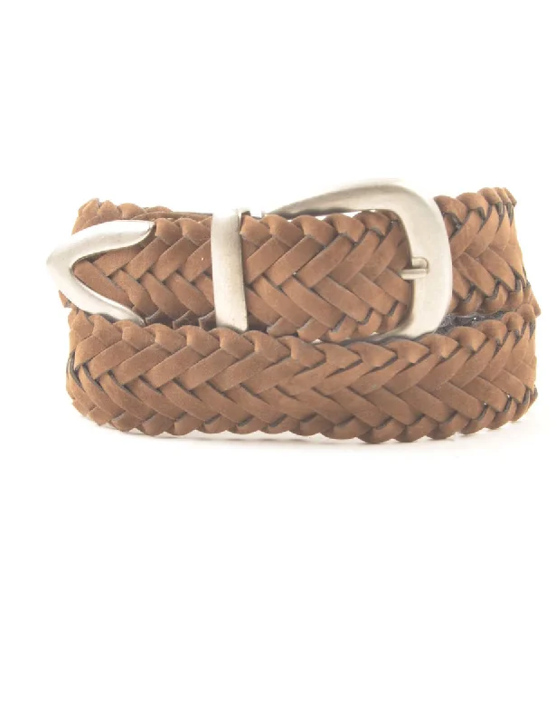 Light Brown Woven Belt - M