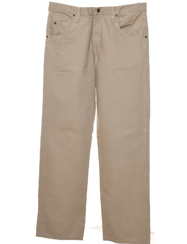 Light Brown Wrangler Trousers - W36 L34