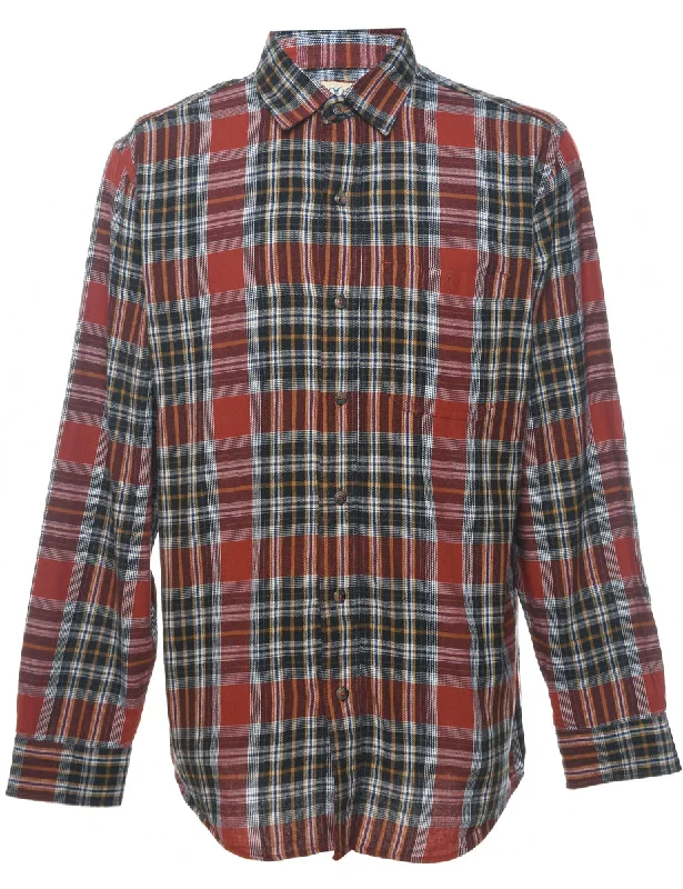 Long Sleeved Checked Shirt - M