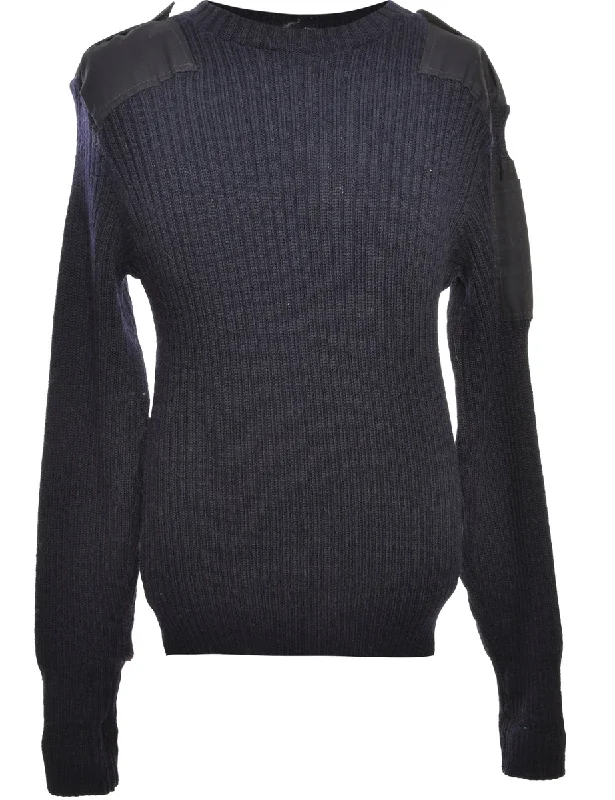 Long Sleeved Navy ]Jumper - M