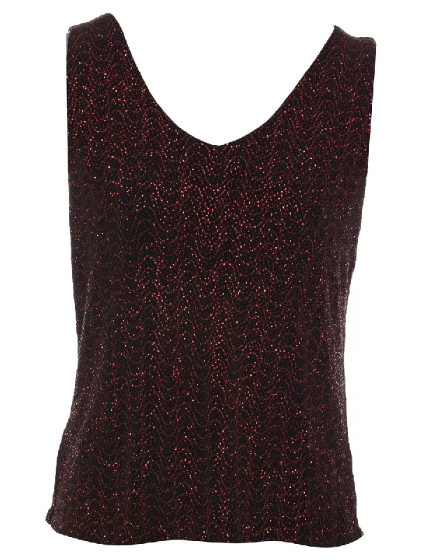 Maroon Evening Top - XL