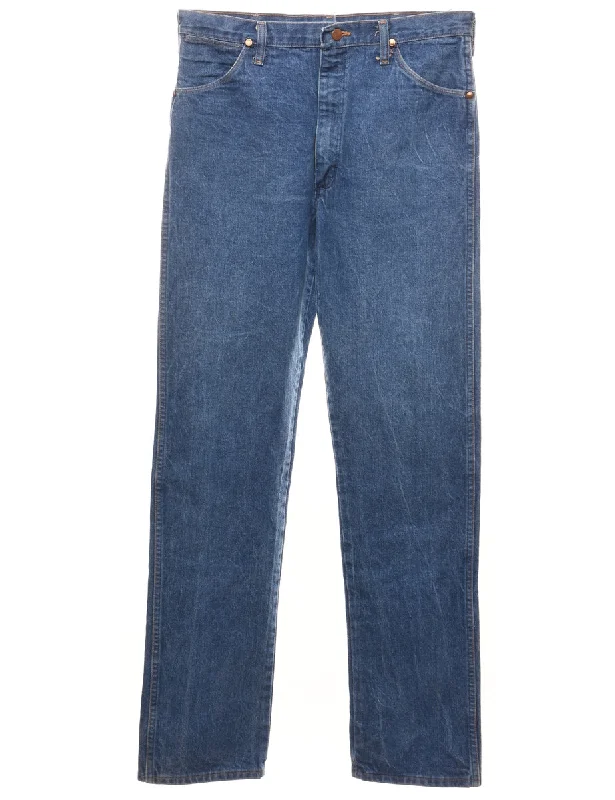 Medium Wash Straight-Leg Wrangler Jeans - W34 L36