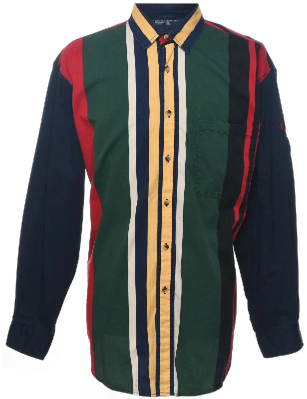 Nautica Striped Multi-Colour Shirt - L