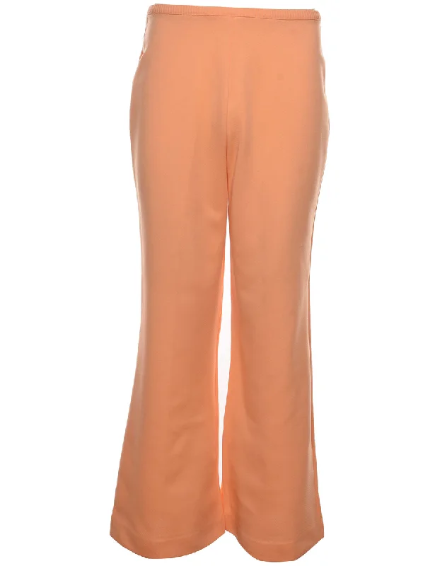 Peach Flared Trousers - W29 L31