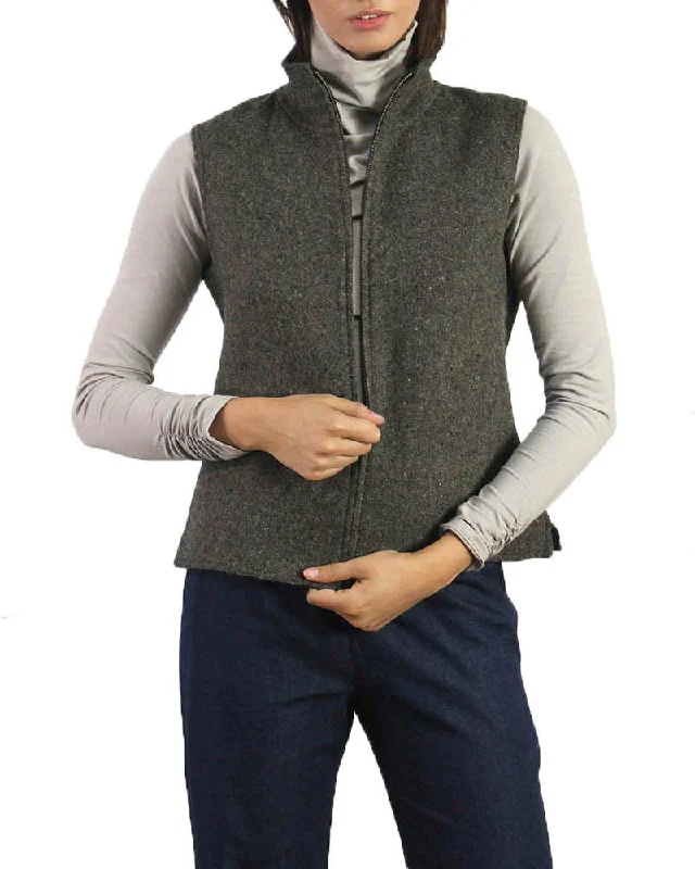 Reversible Alpaca Zip Vest