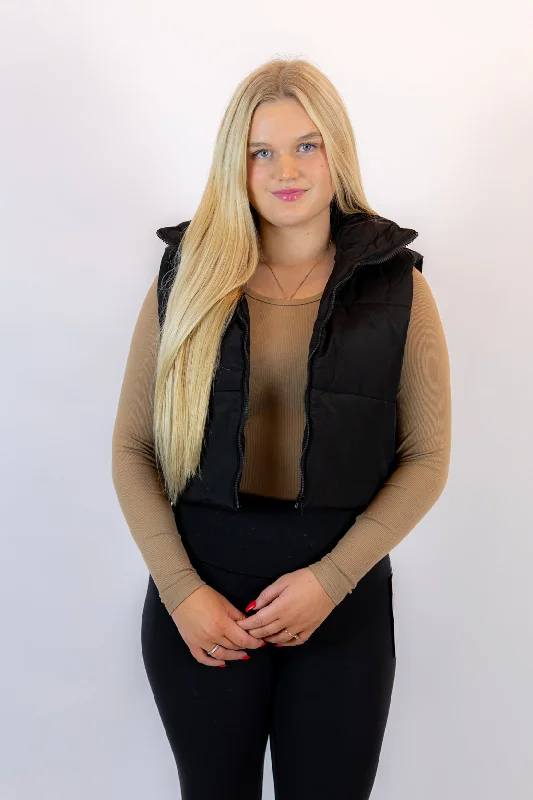 Shelby Puffer Vest | Black