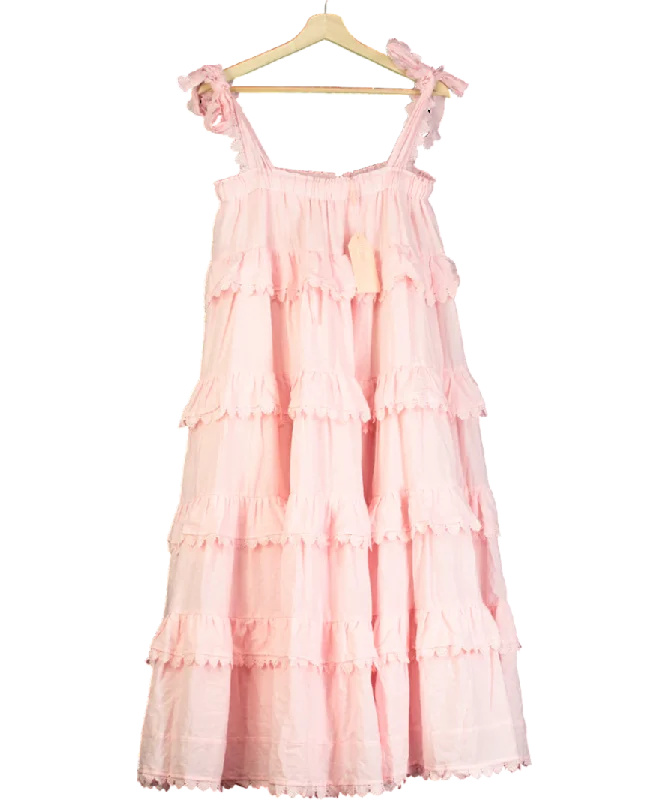 ALB Anne Louise Pink Phi Phi Maxi Dress UK 8