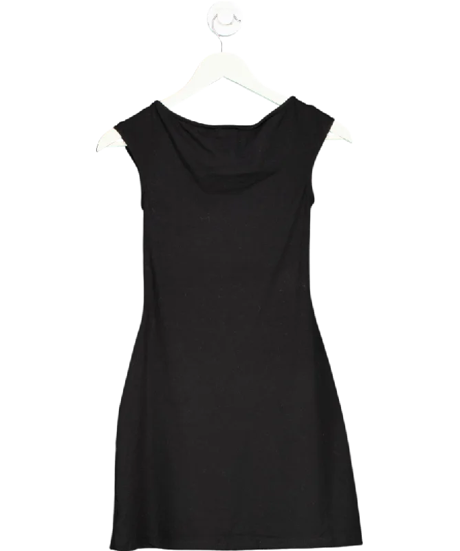 Reformation Black Soleil Knit Dress UK 4