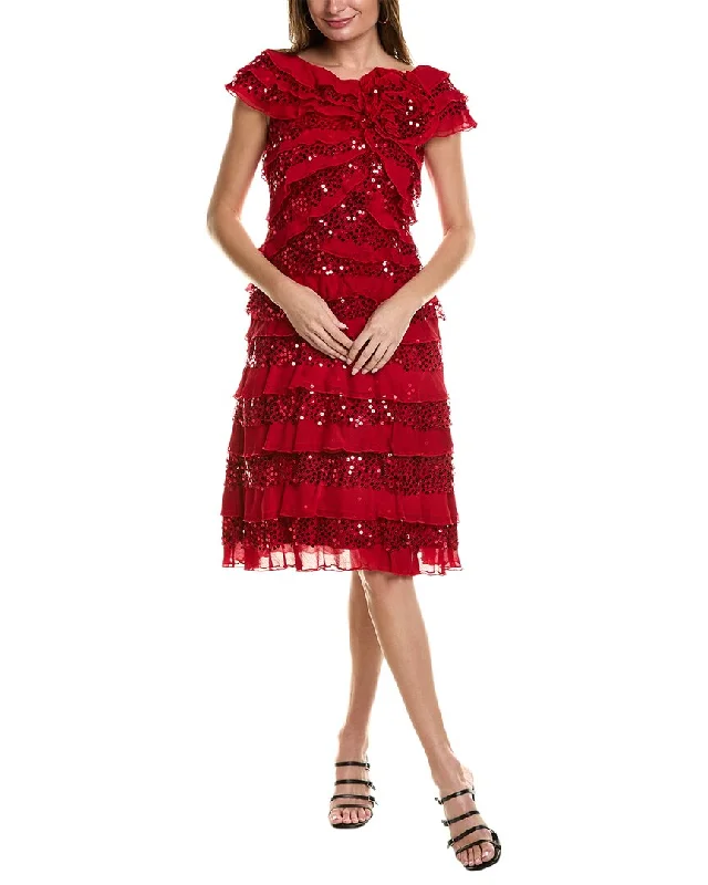 Tadashi Shoji Off-The-Shoulder Cocktail Dress