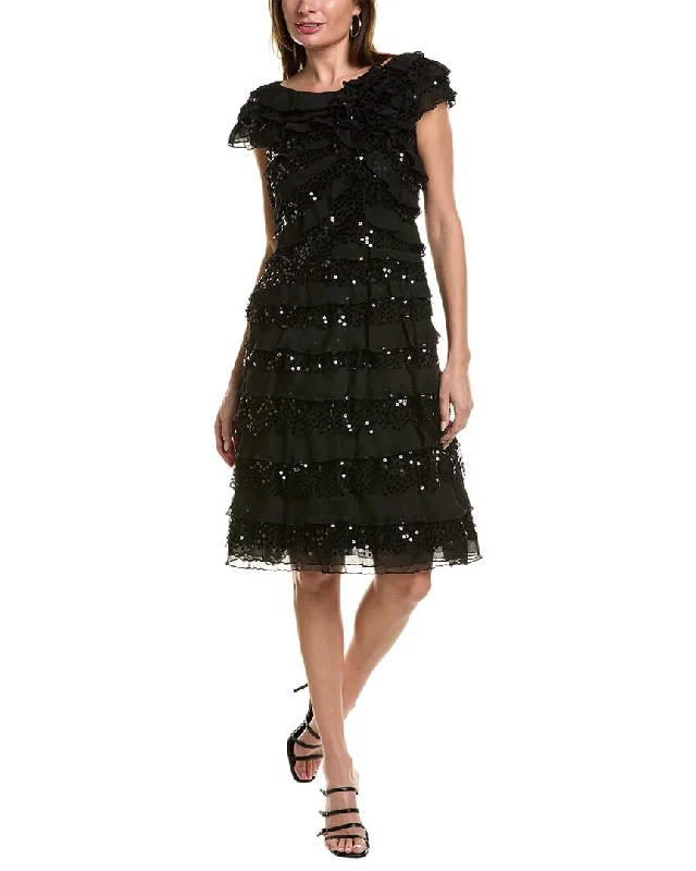 Tadashi Shoji Off-The-Shoulder Cocktail Dress