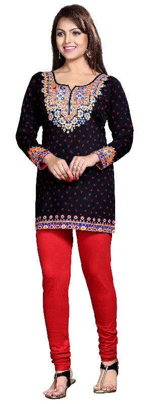 Stylish Black Kurti for Women Short – Elegant Indian Kurti