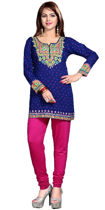 Stylish Blue Short Kurtis for Women – Elegant Indian Kurti