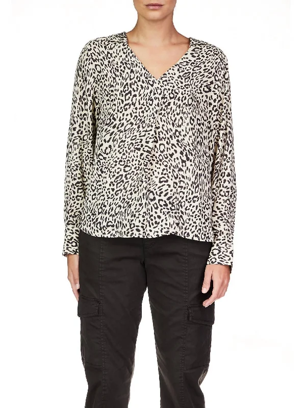 Johnny Collar Tunic In Gentle Spots