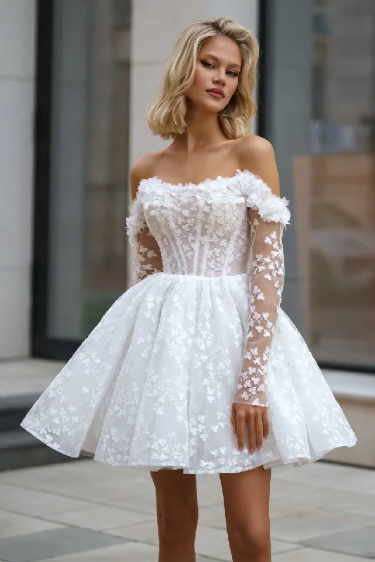 Fleur Off-the-Shoulder Mini Dress